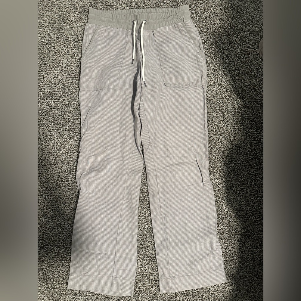 Athleta Cabo Linen Wide Leg Pant